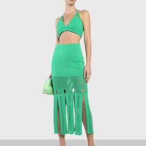 Alexis Emerald Green Skirt - Kiara Skirt and Buras top